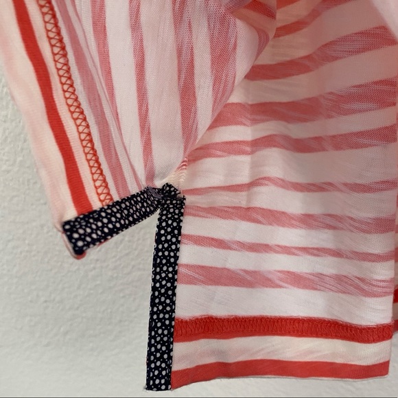 Ashworth • Sea Coral Striped Buttoned Golf Polo Shirt NWT - Picture 7 of 15